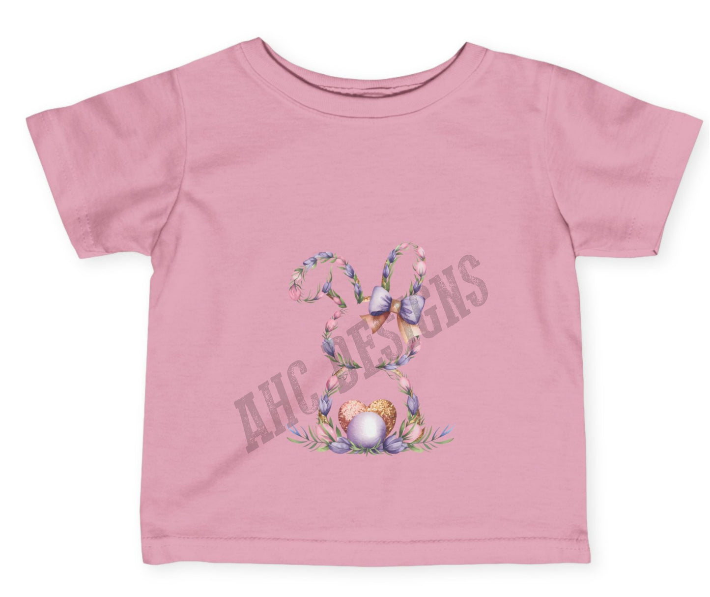 Spring Bunny Infant Tee - Floral Design for Easter Celebrations