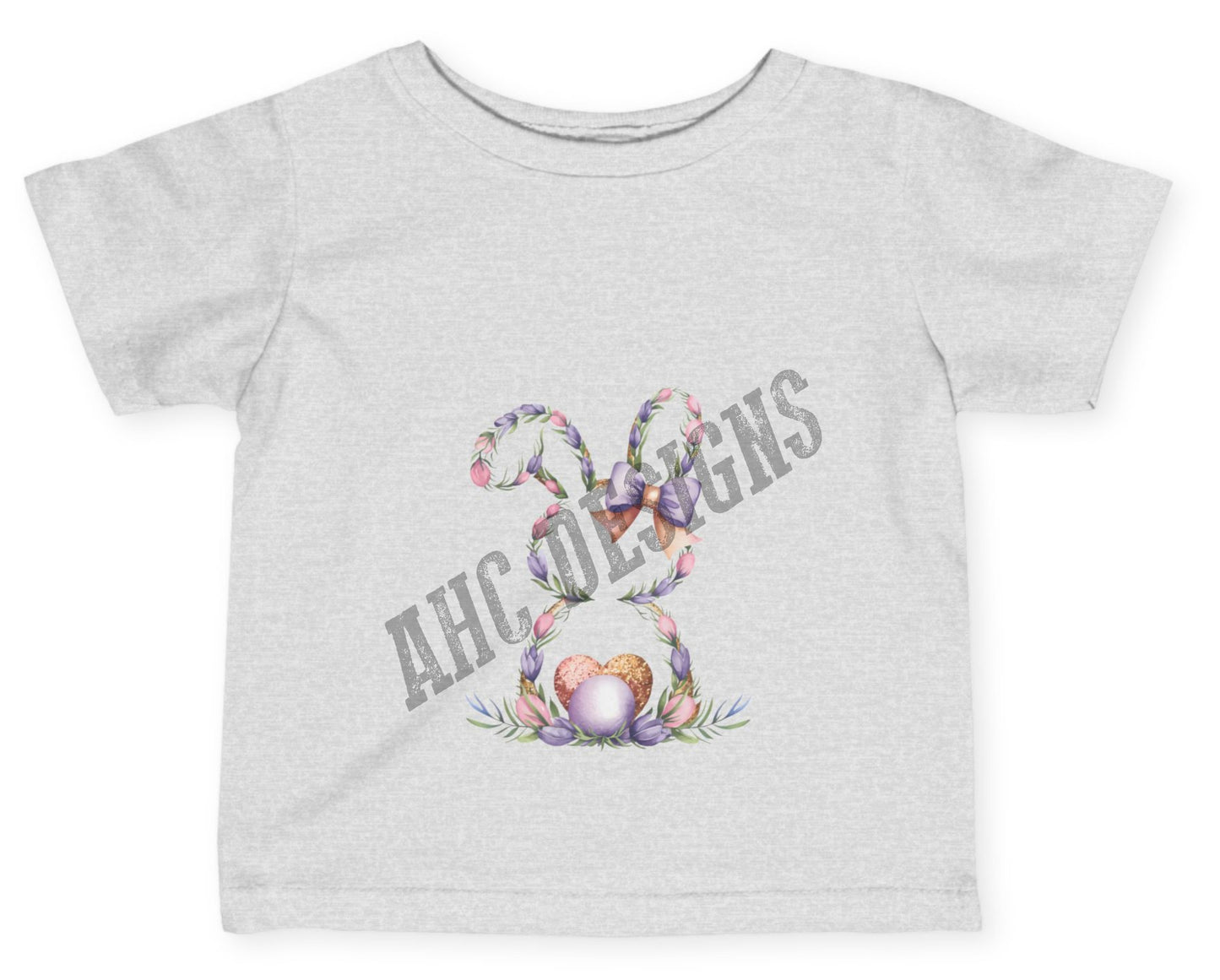Spring Bunny Infant Tee - Floral Design for Easter Celebrations