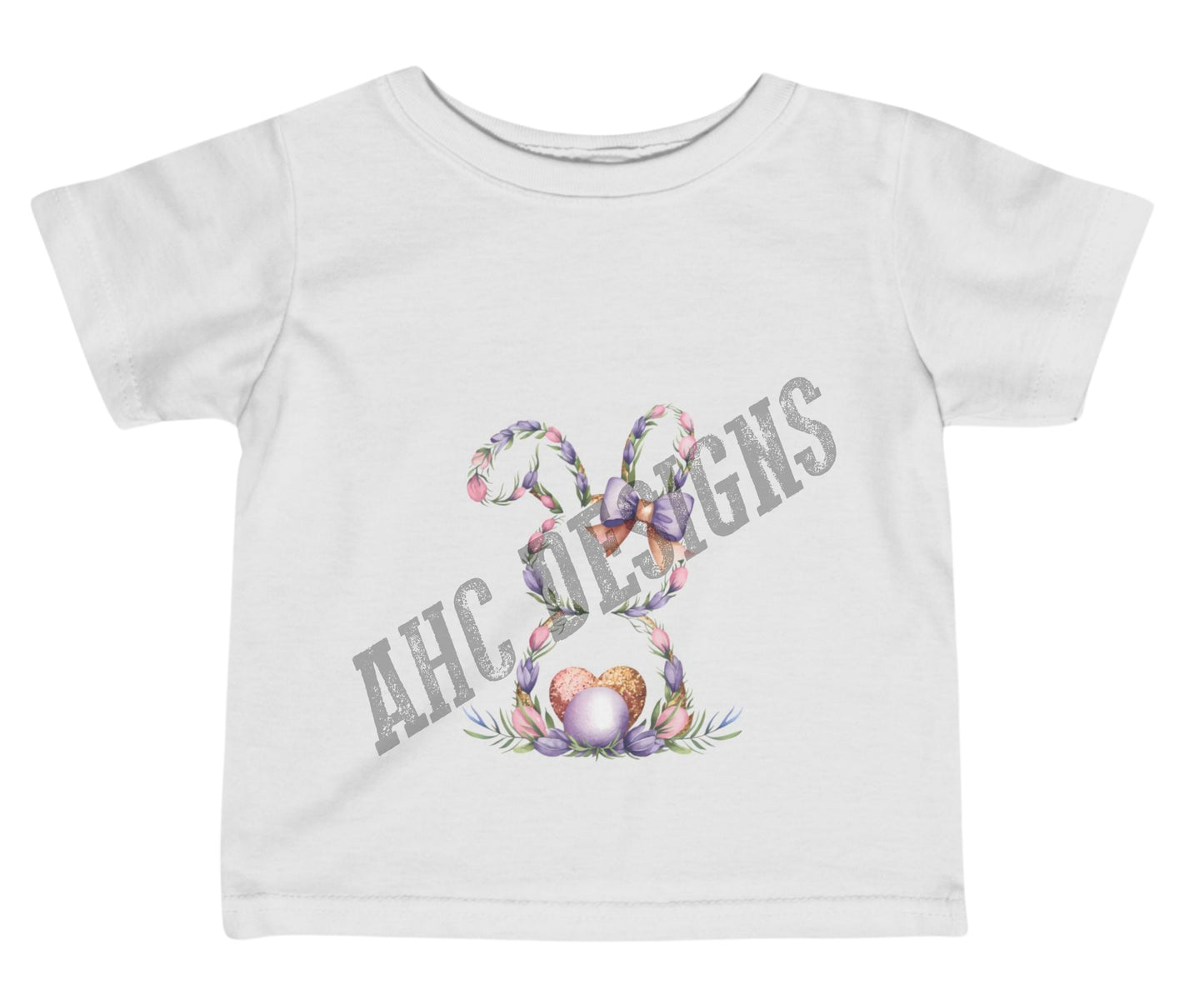 Spring Bunny Infant Tee - Floral Design for Easter Celebrations