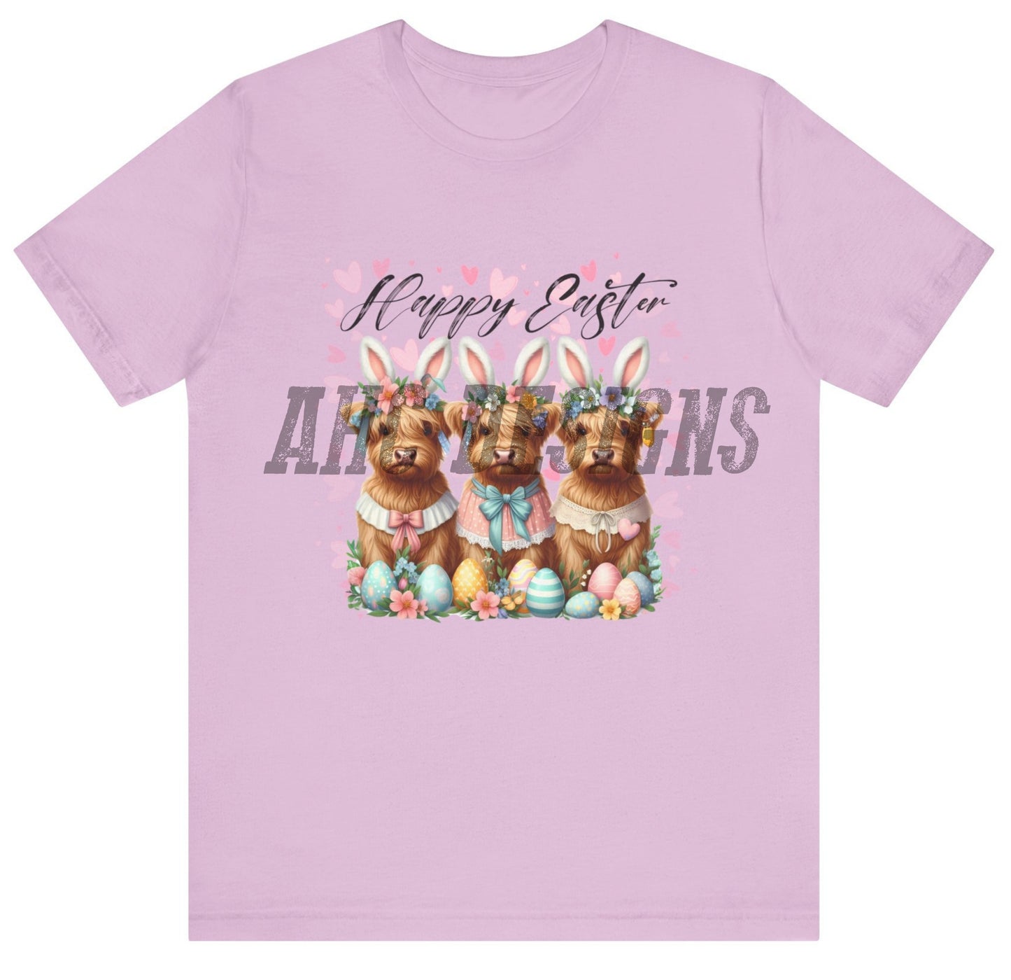 Easter Themed Unisex Jersey Tee – 'Happy Easter' Dog Design