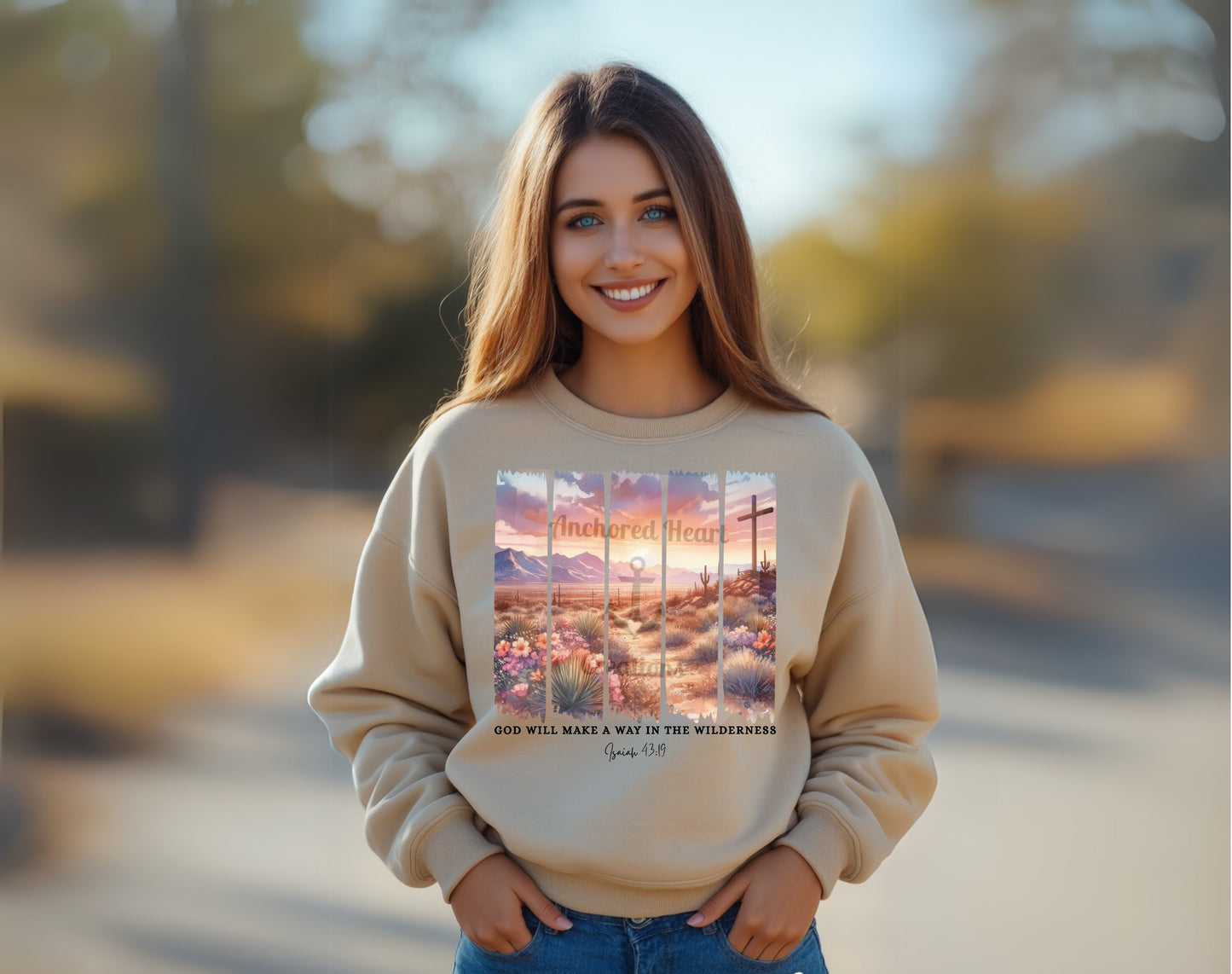 Inspiring Wilderness Sweatshirt, Cozy Crewneck for Nature Lovers, Motivational Gift for Friends, Perfect for Fall, Religious Sweatshirt, God
