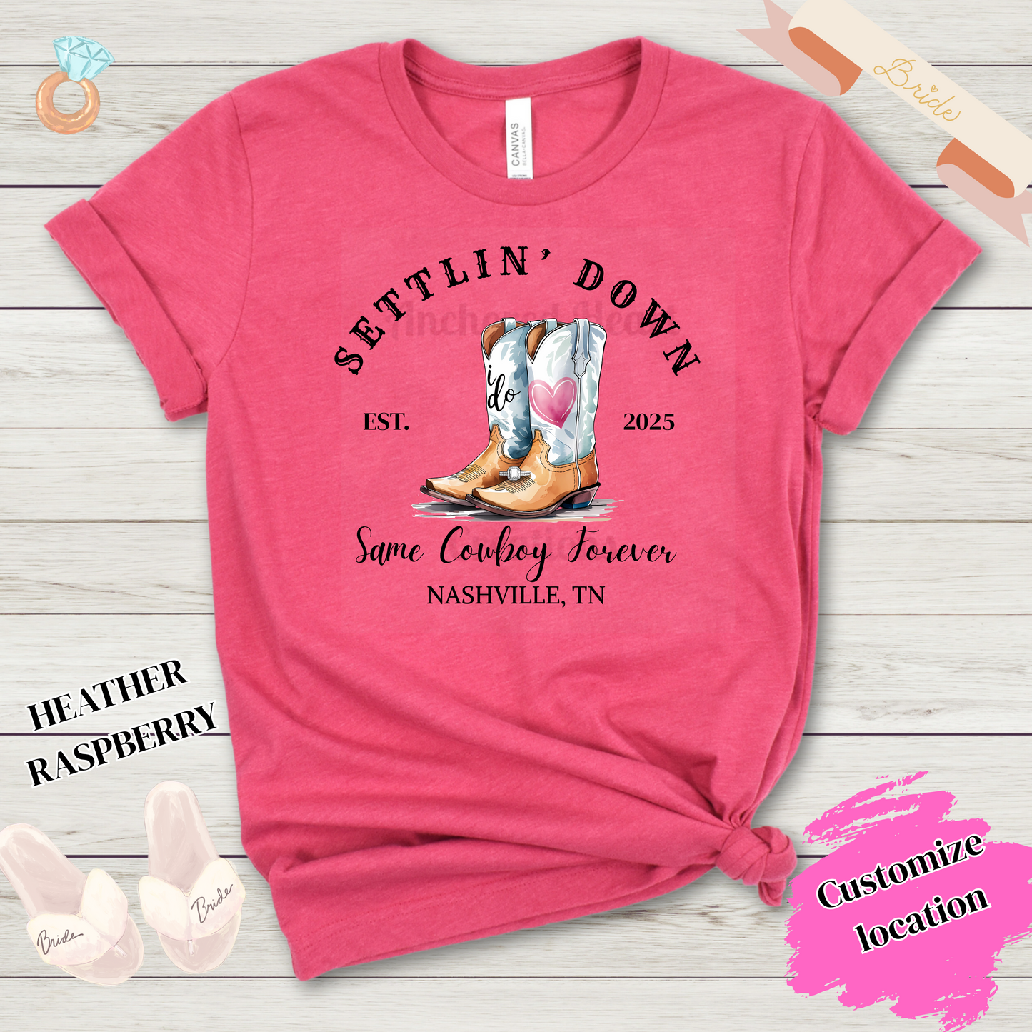 Settlin' Down Cowboy Tee, Western Style T-Shirt, Country Music Lover Gift, Ranch Life Shirt, Casual Everyday Wear, Perfect for Cowboy Fans