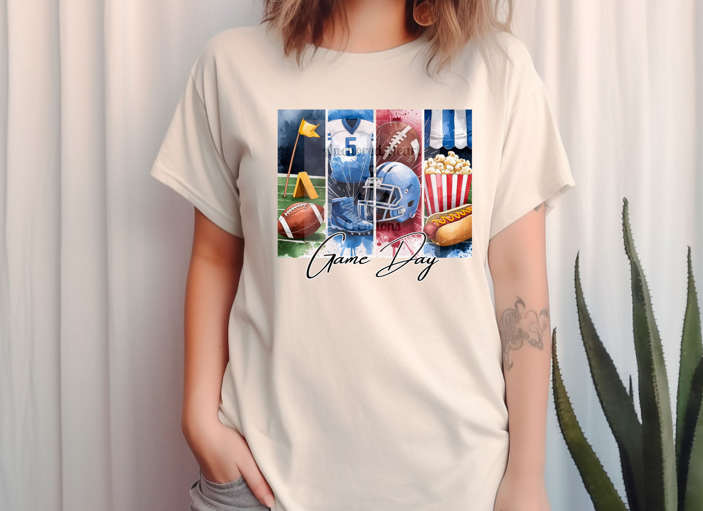 Vintage Football Game Day T-shirt, Unisex Tee, Sports Fan Shirt, Retro Tee, Casual Top, Distressed Tee, Football Mom Shirt