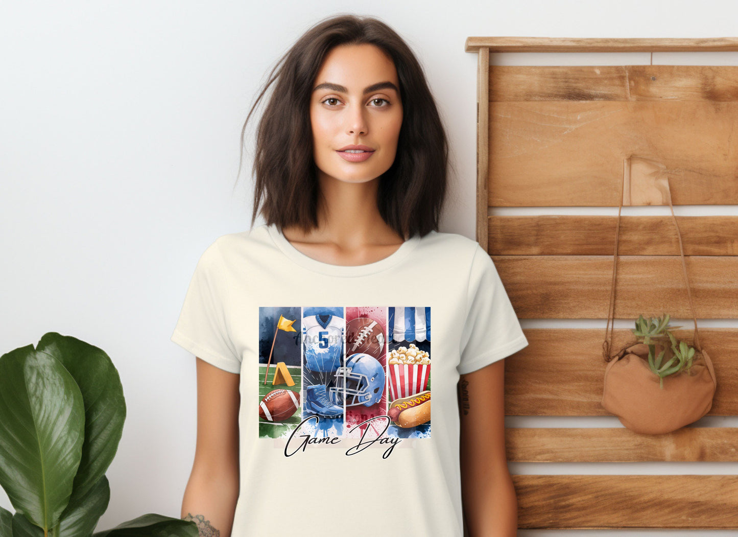 Vintage Football Game Day T-shirt, Unisex Tee, Sports Fan Shirt, Retro Tee, Casual Top, Distressed Tee, Football Mom Shirt
