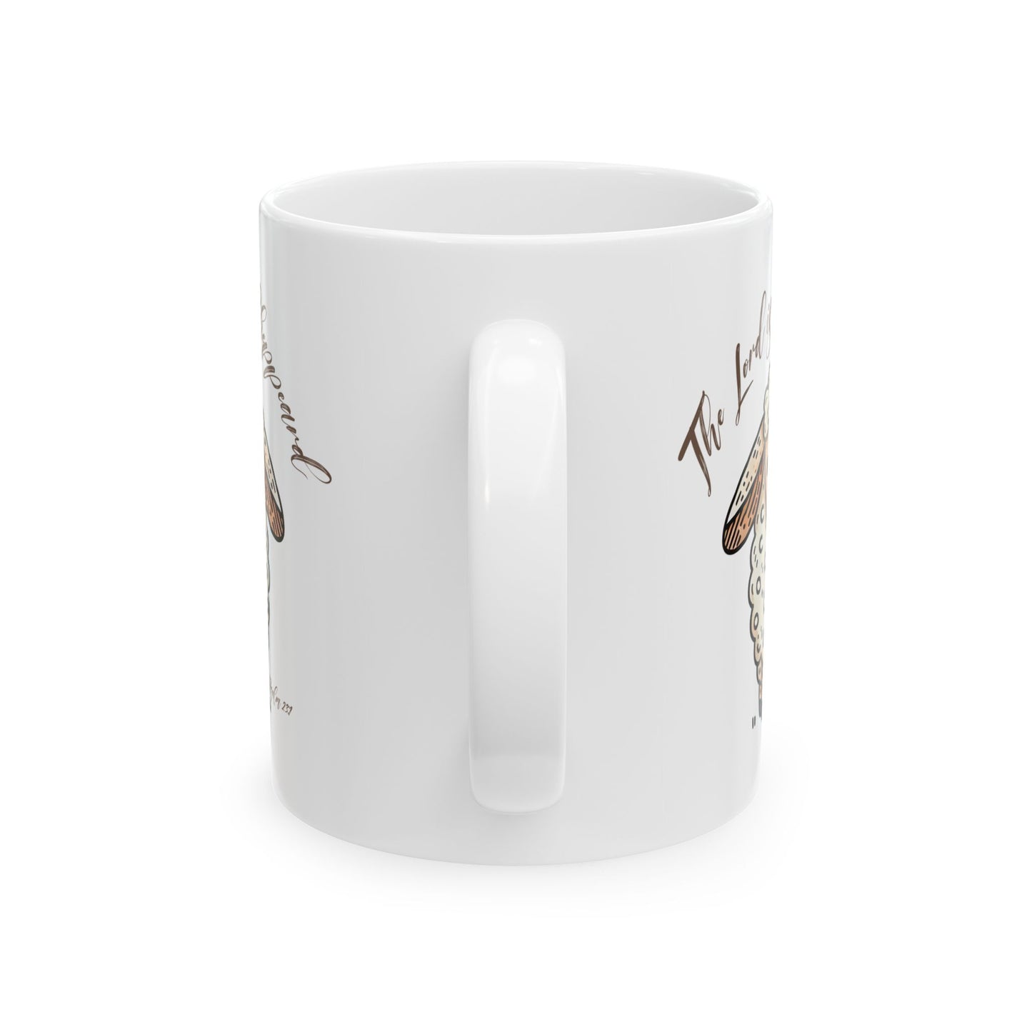 Sheep-Themed Ceramic Mug - "The Lord is My Shepherd" - 11oz & 15oz