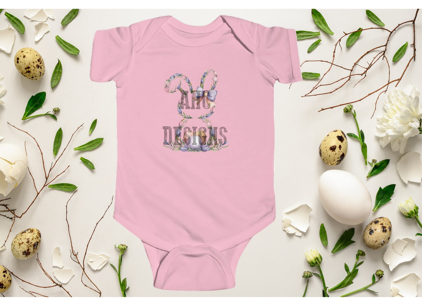 Cute Bunny Easter Infant Bodysuit - Perfect for Spring Celebrations