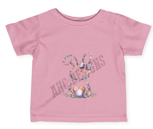 Spring Bunny Infant Tee - Floral Design for Easter Celebrations