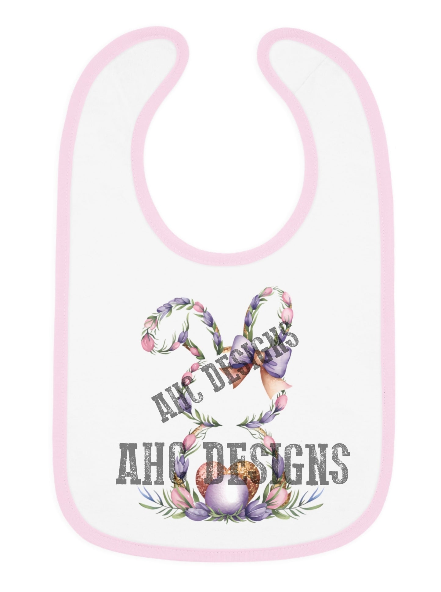 Adorable Easter Bunny Bib for Babies - Cute Floral Design