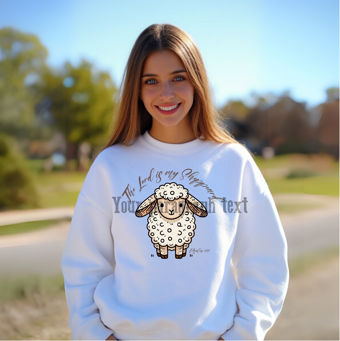 Funny Sheep Sweatshirt | The Lord is My Shepherd | Cozy Unisex Crewneck