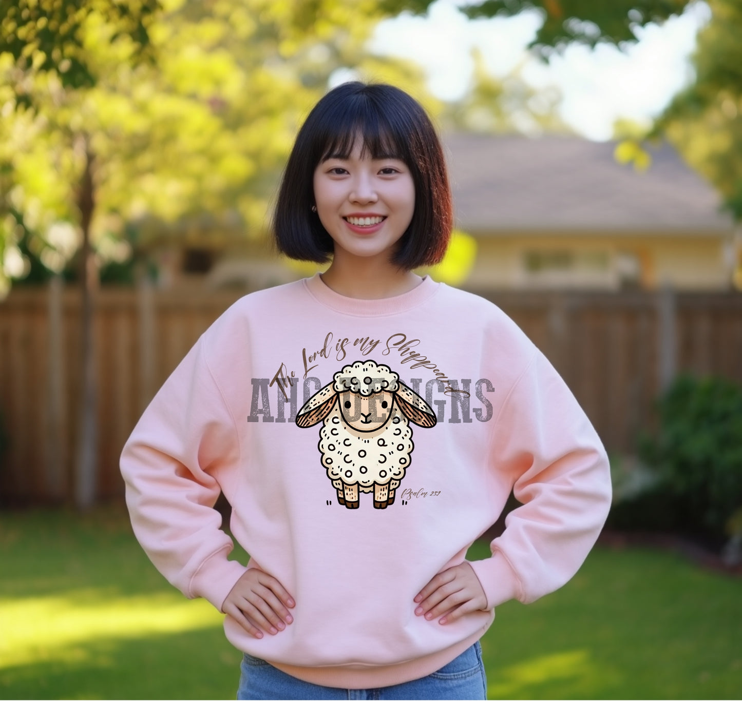 Funny Sheep Sweatshirt | The Lord is My Shepherd | Cozy Unisex Crewneck