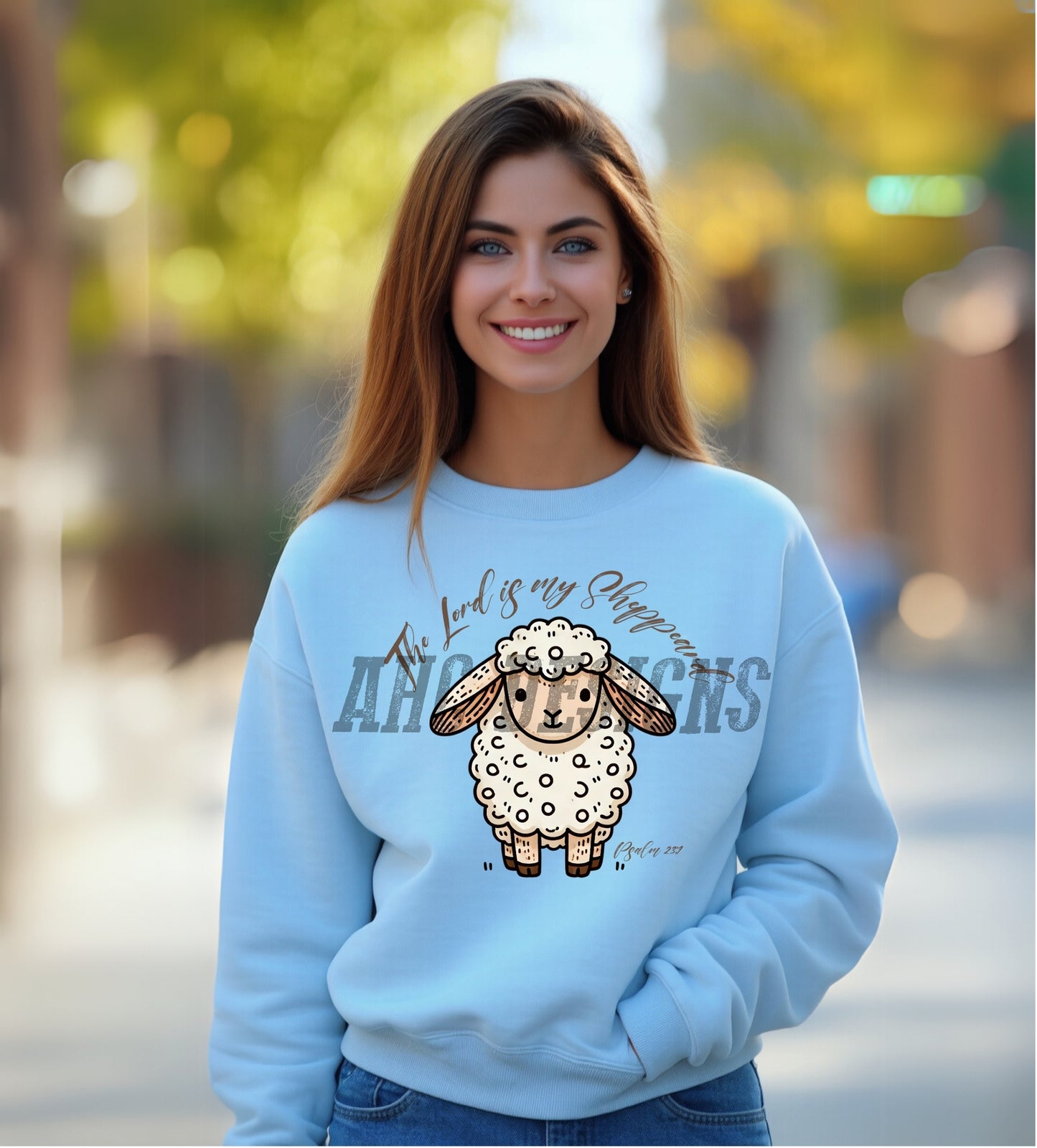 Funny Sheep Sweatshirt | The Lord is My Shepherd | Cozy Unisex Crewneck