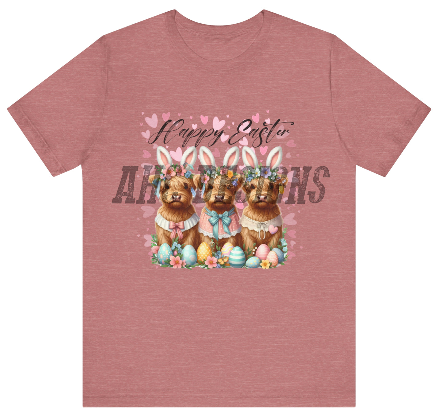 Easter Themed Unisex Jersey Tee – 'Happy Easter' Dog Design