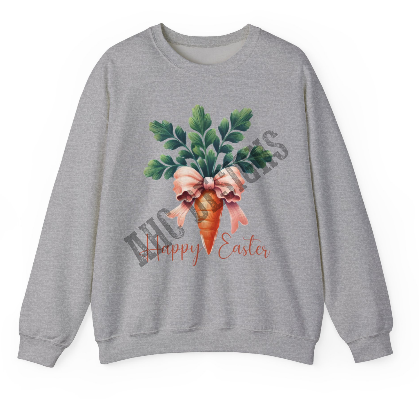 Happy Easter Carrot Crewneck Sweatshirt for Spring Celebrations