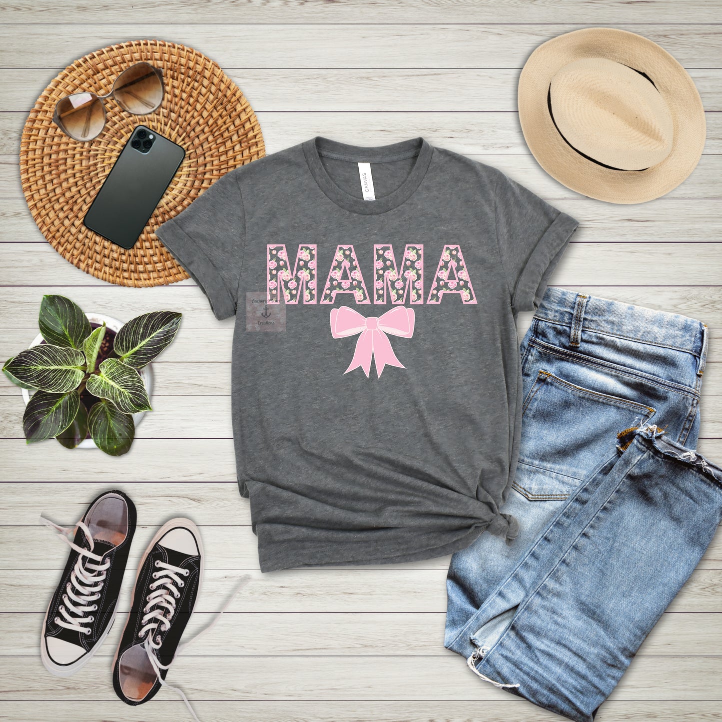 Floral Mama Tee - Perfect Gift for Moms