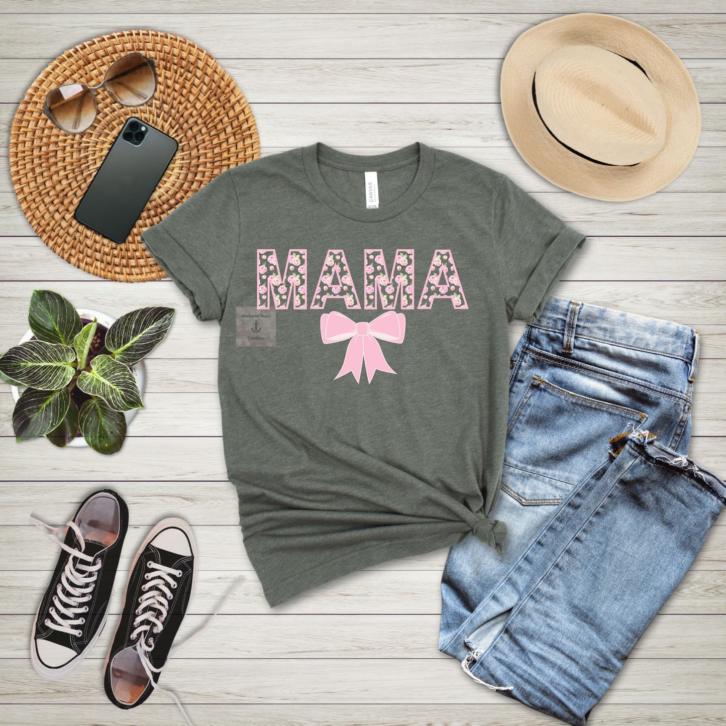 Floral Mama Tee - Perfect Gift for Moms