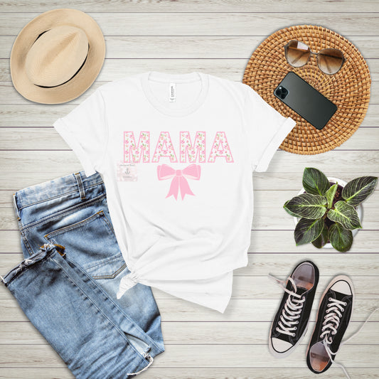 Floral Mama Tee - Perfect Gift for Moms