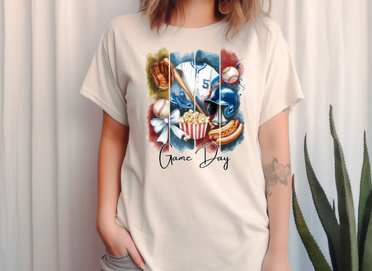 Game Day Unisex Garment-Dyed T-shirt, Sports Fan Apparel, Tailgating Shirt, Gift for Him or Her, Weekend Relaxation Wear