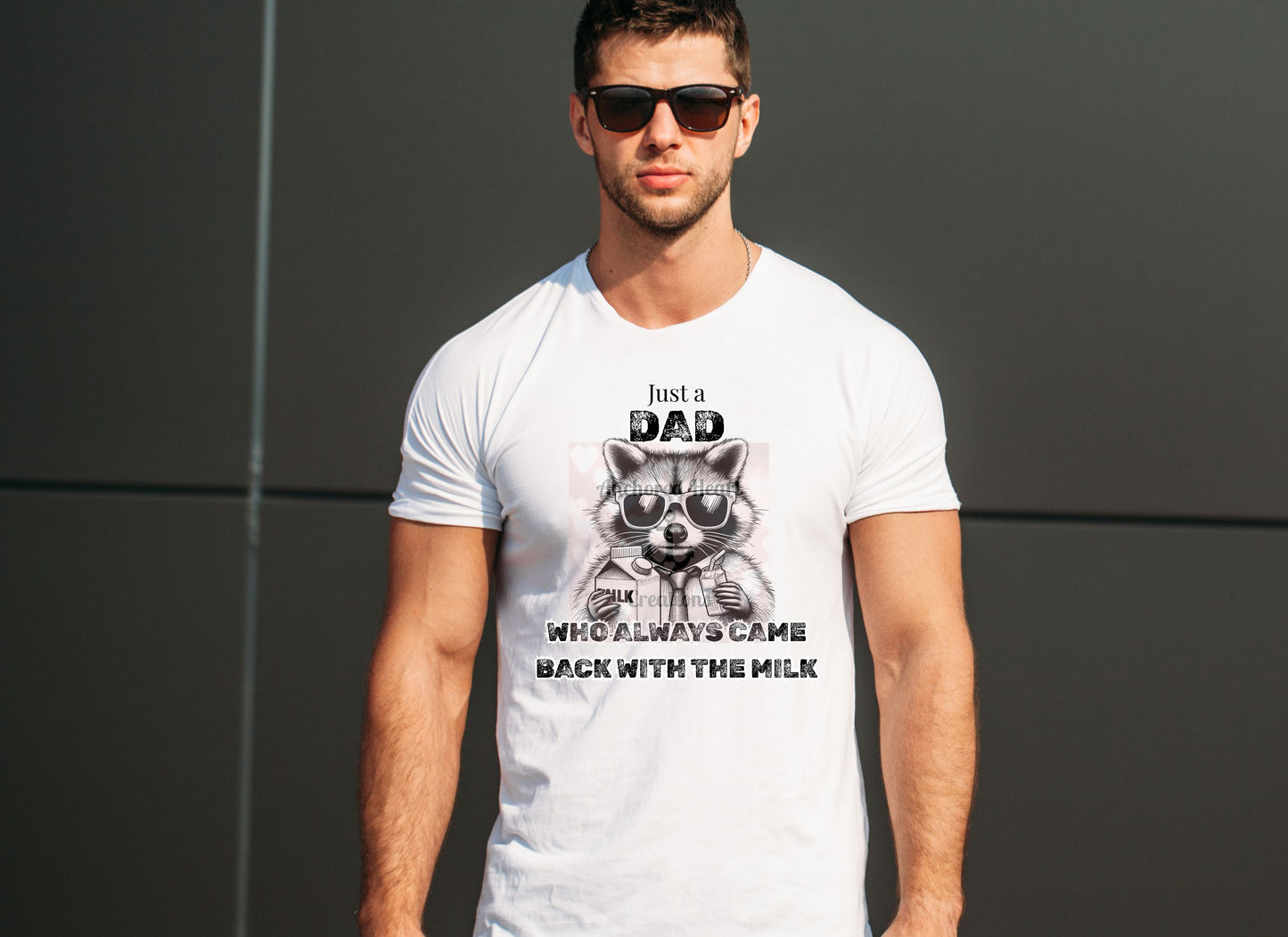 Cool Dad Raccoon Tee - Unisex Heavy Cotton Shirt, Father's Day Gift, Fun Dad Shirt, Dad Humor Apparel, Birthday Gift for Dad