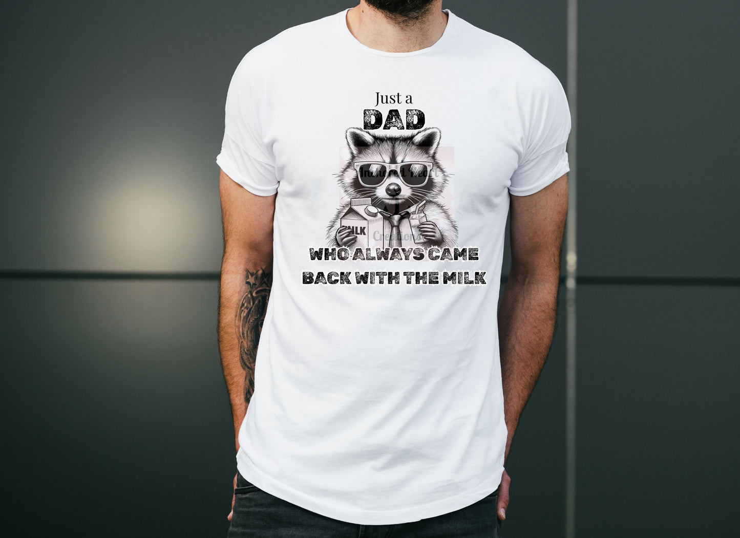 Cool Dad Raccoon Tee - Unisex Heavy Cotton Shirt, Father's Day Gift, Fun Dad Shirt, Dad Humor Apparel, Birthday Gift for Dad